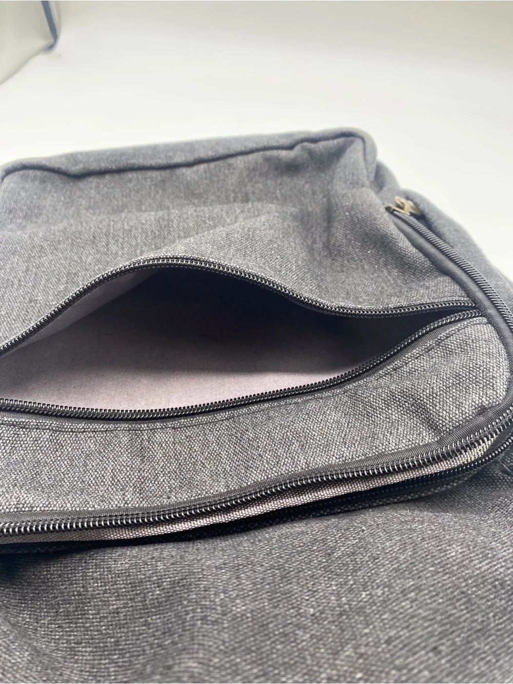 Men's Charcoal Canvas Sling Backpack - Versatile Crossbody Bag